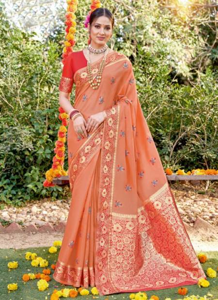 Pink Colour SANGAM SUBH MILAN Ethnic Wear Cotton Printed New Designer Latest Saree Collection 3005